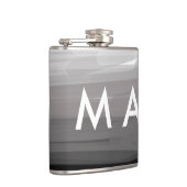 Flasques Simple monogram add your name letter man minimal t (Droite)