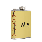 Flasques Simple monogramme ajouter votre nom lettre man min (Droite)