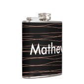 Flasques Simple monogramme ajouter votre nom lettre man min (Droite)