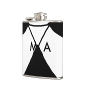 Flasques Simple monogramme ajouter votre nom lettre man min (Gauche)