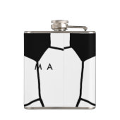 Flasques Simple monogramme ajouter votre nom lettre man min (Dos)