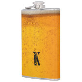 Flasques Simple Monogramme de bière dorée Soirée de Noël (Gauche)