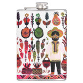 Flasques simple peinture madhubani (Devant)