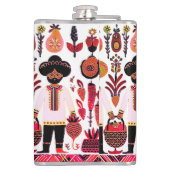 Flasques simple peinture madhubani (Dos)