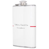 Flasques Simple Plain élégant Rouge Blanc minimaliste moder (Gauche)