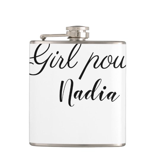 Flasques simple pouvoir minimal des filles ajouter le nom t (Devant)