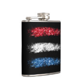 Flasques *~* Simples traces de pinceau Abstrait du drapeau  (Droite)