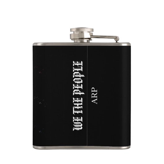 Flasques *~* Simples traces de pinceau Abstrait du drapeau (Dos)