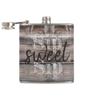 Flasques SIP SIP SWEET SIP patiné en bois en détresse