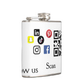 Flasques Site web d'entreprise simple code à barres QR code (Droite)