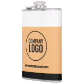 Flasques Site Web du logo de la société moderne White Peach (Gauche)