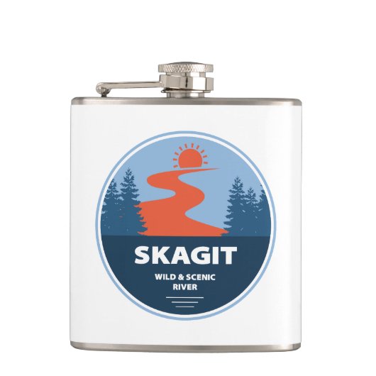 Flasques Skagit Wild Et Pittoresque River Washington (Devant)