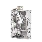 Flasques Skeleton Love Couple Mariage Danse (Gauche)