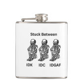 Flasques Skelton coincé sur (Devant)