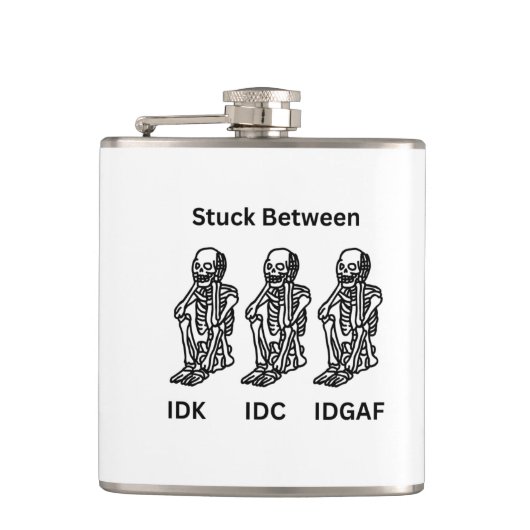 Flasques Skelton coincé sur (Devant)