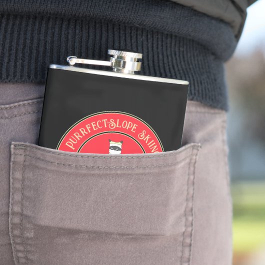 Flasques Ski à pente douce avec des lois Père Noël (In Situ)