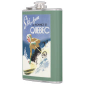 Flasques Ski de femme - affiche anglaise et française (Gauche)