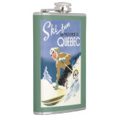 Flasques Ski de femme - affiche anglaise et française (Droite)