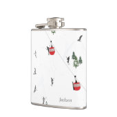 Flasques Ski de vacances personnalisé Ascenseur de ski (Gauche)