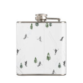 Flasques Ski de vacances personnalisé Ascenseur de ski (Dos)