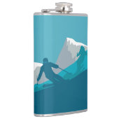 Flasques Ski En Montagne - Skieurs (Droite)