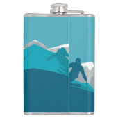 Flasques Ski En Montagne - Skieurs (Dos)