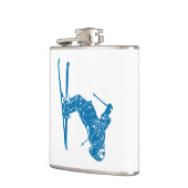 Flasques Skieur Bleu (Gauche)
