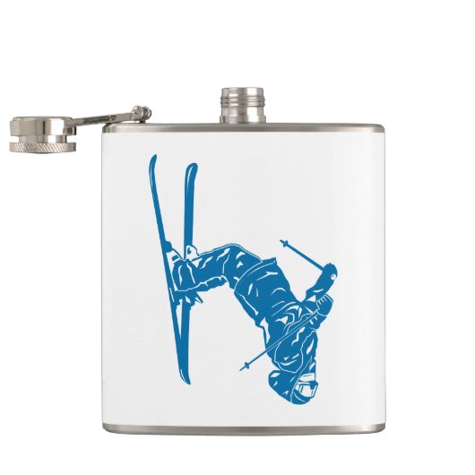 Flasques Skieur Bleu (Ouvert)