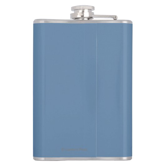 Flasques Skieur de neige de Downhhill - passage blanc, (Dos)