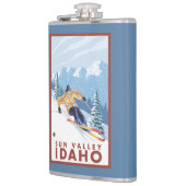 Flasques Skieur de neige de Downhhill - Sun Valley, Idaho (Gauche)