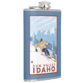 Flasques Skieur de neige de Downhhill - Sun Valley, Idaho (Droite)