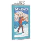 Flasques Skis de transport de neige de skieur - Washington (Droite)