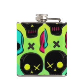 Flasques Skull Pattern Flask (Dos)