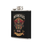 Flasques Skull Ride Cycles moteurs, Ride To Live (Gauche)