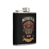 Flasques Skull Ride Cycles moteurs, Ride To Live (Droite)