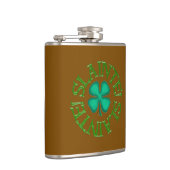 Flasques Slainte w clover brown wrapped flask (Droite)