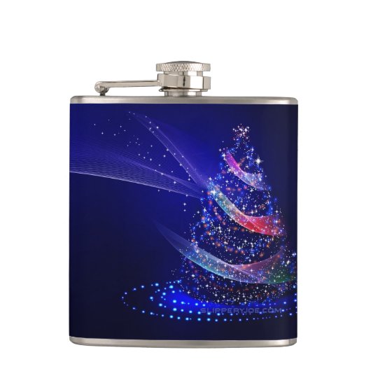 Flasques Slippery Joe numériquement rendu sapin de Noël bea (Devant)