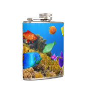 Flasques SlipperyJoe's Fish Pride tropicale vert bleu pourp (Droite)