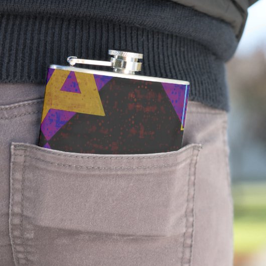 Flasques SlipperyJoe's Happy Hanoukka Star de David menorah (En situation)