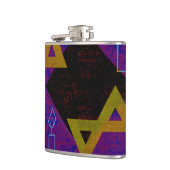 Flasques SlipperyJoe's Happy Hanoukka Star de David menorah (Gauche)