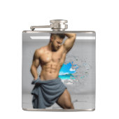 Flasques SlipperyJoe's Man serviette brisée mur de brique b (Devant)