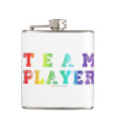 Flasques SlipperyJoe's Team Player mots gradient rainbow c (Devant)