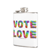 Flasques SlipperyJoe's vote amour égalité cadeaux gay pride (Gauche)