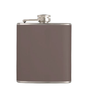 Flasques Smokey Coffee Quartz Neutre Brown Couleur solide