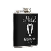 Flasques smoking avec noeud papillon garçon d'honneur noir (Droite)