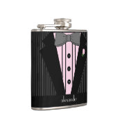 Flasques Smoking-Mariage noir et gris de rayure de Pin (Droite)