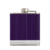 Flasques Smoking noir et pourpre de rayure de Pin (Dos)