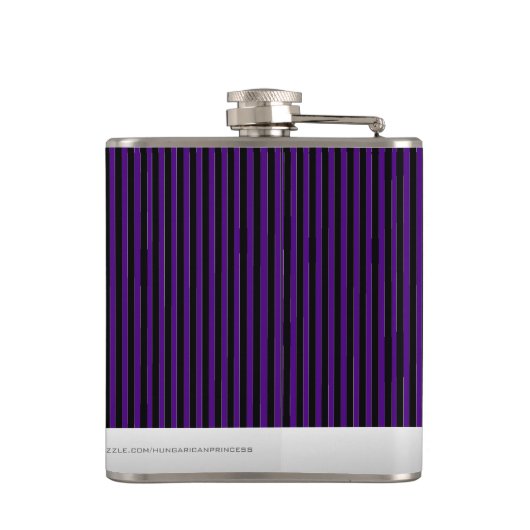 Flasques Smoking noir et pourpre de rayure de Pin (Dos)