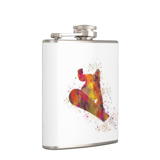 Flasques snowboard en acuarela (Droite)