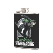 Flasques Snowboard personnalisé Snow Boarder Shredding   (Gauche)